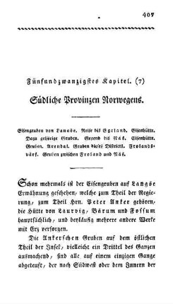 Fünfundzwanzigstes Kapitel. (7) Südliche Provinzen Norwegens