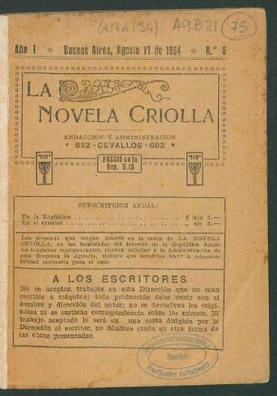 1924000600: El buey corneta : [cuento campero]