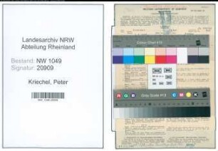 Entnazifizierung Peter Kriechel , geb. 01.07.1897 (Vergolder)