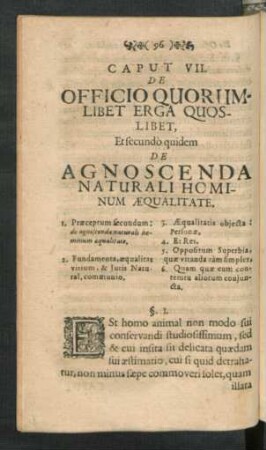 Caput VII. De Officio Quorumlibet Erga Quoslibet, ...