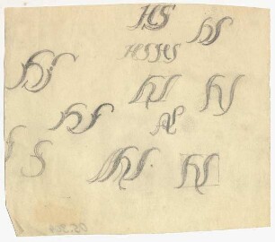 Kalligrafieskizzen : Skizzen zu den Initialen H S