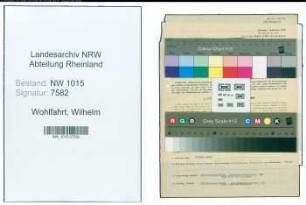 Entnazifizierung Wilhelm Wohlfahrt , geb. 04.03.1911 (Geschaeftsfuehrer)