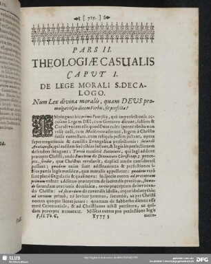 Caput I. De Lege Morali S. Decalogo