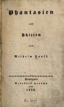 Phantasien und Skizzen