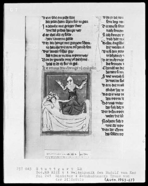 Weltchronik - Bruder Philipp — ---, Folio 1recto-256recto---, Folio 1recto-256rectoNebukadnezars Traum von der Bildsäule, Folio 241recto