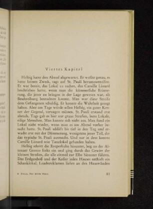 Viertes Kapitel