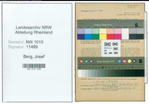 Entnazifizierung Josef Berg , geb. 26.09.1901 (Reichsbahnsekretaer)