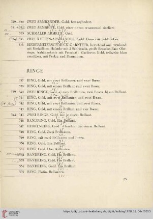 Ringe (Nr. 537-668)