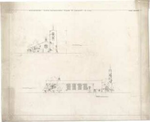 Gsaenger, Gustav; Landshut (Bayern); Kath. Kirche - Ost- u. Südseite (Ansichten)