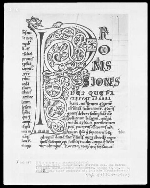 Augustinus, De Civitate Dei — Initiale P(romissiones), Folio 122recto