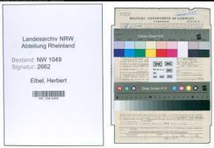 Entnazifizierung Herbert Elbel , geb. 22.10.1907 (Dozent)