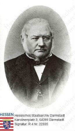Maschmann, Johann Philipp (1803-1872) / Porträt in Medaillon, Brustbild