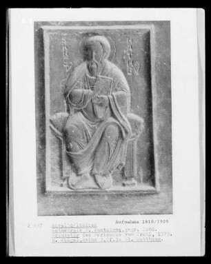 Bronzetür mit Heiligen und der Passion Christi: Der heilige Matthäus