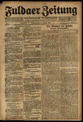 1917: Fuldaer Zeitung
