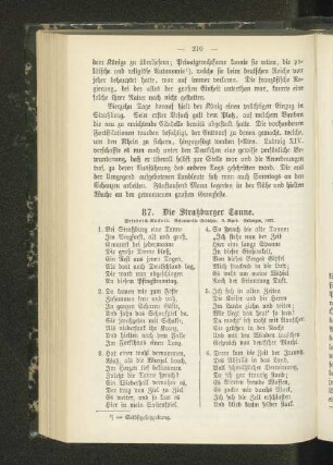 87. Die Straßburger Tanne.