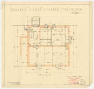Wohnhaus Pirschel, Berlin-Spandau: Grundriss Kellergeschoss 1:50