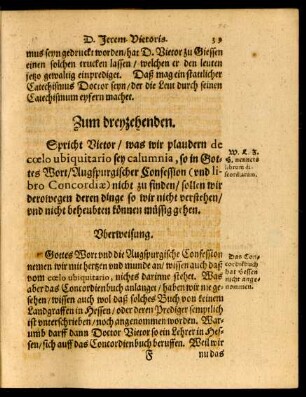 Zum dreyzehenden.