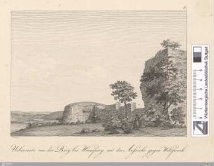 Ueberreste von der Burg bei Weinsperg mit der Aufsicht gegen Wilspach