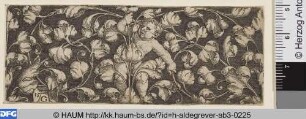 Rankenwerk mit Putto, Querfüllung