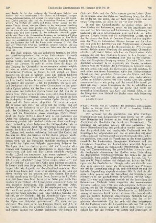 788-789 [Rezension] Nagel, William, Geschichte des christlichen Gottesdienstes