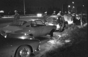 Alkoholkontrolle bei Autofahrern durch das Polizeipräsidium Karlsruhe im Stadt- und Landkreis Karlsruhe