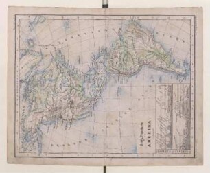 Berg- u. Flusskarte von Amerika