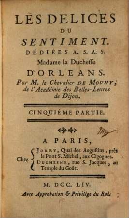 Les Delices Du Sentiment, 5