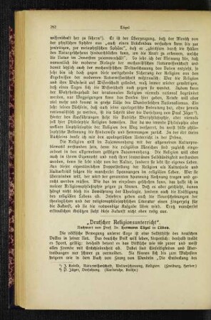 "Deutscher Religionsunterricht" : Nachwort