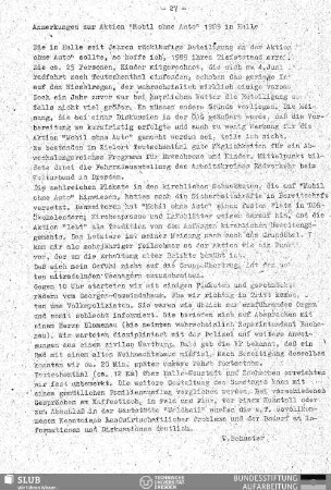 Anmerkungen zur Aktion "Mobil ohne Auto" 1989 in Halle