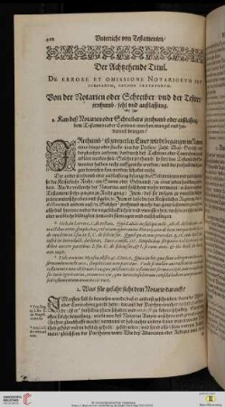 Der achtzehende Titul