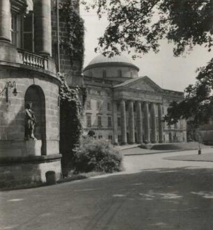 Kassel, Schloss Wilhelmshöhe, Mitteltrakt, Bergseite