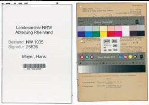 Entnazifizierung Hans Meyer , geb. 15.02.1897 (Kaufmaennischer Angestellter)