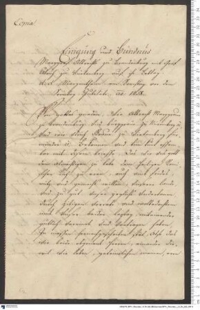 Markgraf Albrecht Achilles von Brandenburg und Graf Ulrich V. von Württemberg schließen ein Bündnis auf Lebenszeit