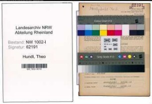 Entnazifizierung Theo Hundt, geb. 09.12.1896 (Kaufm.Angest.)