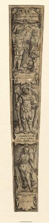 Vorlage für eine Schwertscheide mit Figuren zur römischen Geschichte