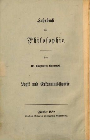 Lehrbuch der Philosophie. 4