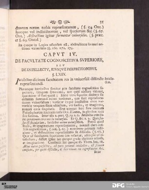 Capvt IV. De Facvltate Cognoscitiva Svperiore, Sev De Intellectv, Eivsqve Perfectionibvs.