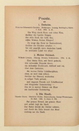 [I. Vaterland und Vaterhaus]