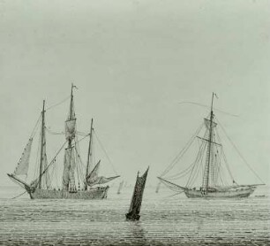 Meer mit Schiffen : Friedrich, C. D. F.: Meer mit Schiffen