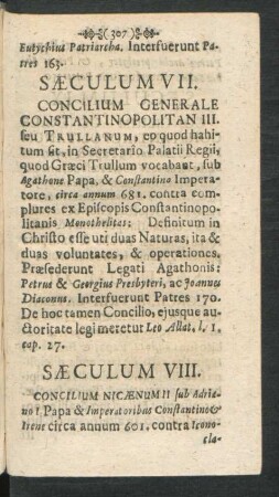 Saeculum VIII.
