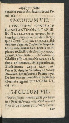 Saeculum VIII.