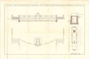 Hildebrand, Adolf von; München; Hubertusbrunnen; Prinzregentendenkmal - Sockel zum Prinzregentendenkmal am Forum in der Prinzregentenstr. (Lageplan, Grundriss, Ansicht, Längsschnitt)