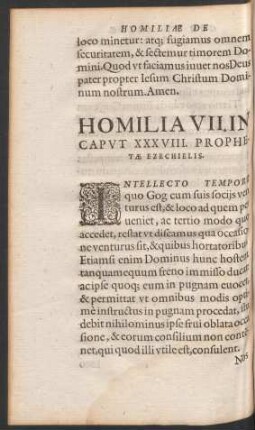 Homilia VII. In Caput XXXVIII. Prophetae Ezechielis.