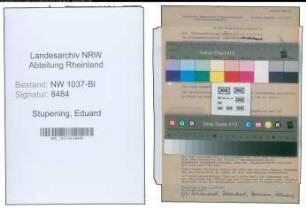 Entnazifizierung Eduard Stupening , geb. 19.02.1896 (Lehrer)
