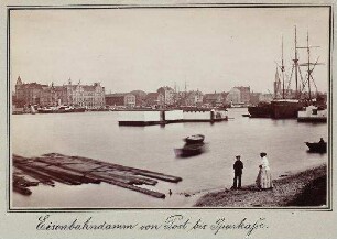 Kiel - Ansicht, Eisenbahndamm