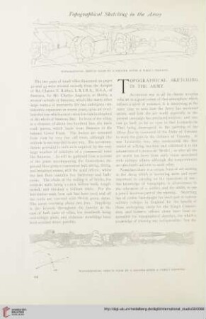 Topographical sketching in the army
