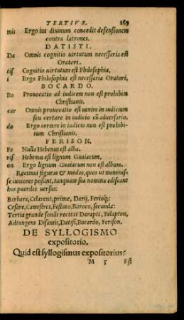 De Syllogismo expositorio.