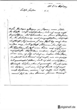 11: Brief von Justus Möser an Jenny Friederici