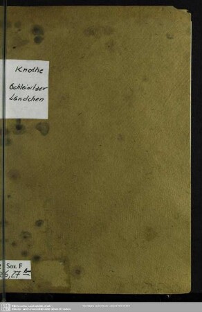 Geschichte des Schleinitzer Ländchens