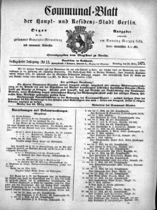 1875,13: No. 13, 28. März 1875